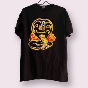 Cobra Kai “Sweep the Leg” Graphic Tee, Black, Large, Unisex